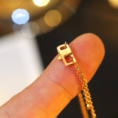 Lume Jewelry「星と太陽」ダイヤモンド ピンクゴールド ネックレス