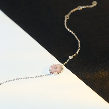 Lume Jewelry「太陽モチーフ ピンクマザーオブパール シルバーブレスレット」