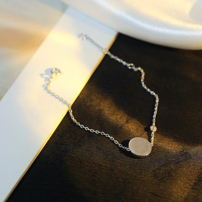 Lume Jewelry「太陽モチーフ ピンクマザーオブパール シルバーブレスレット」