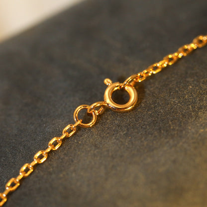 「Lume Jewelry」SUNペンダント ピンクゴールド 1ダイヤモンドネックレス