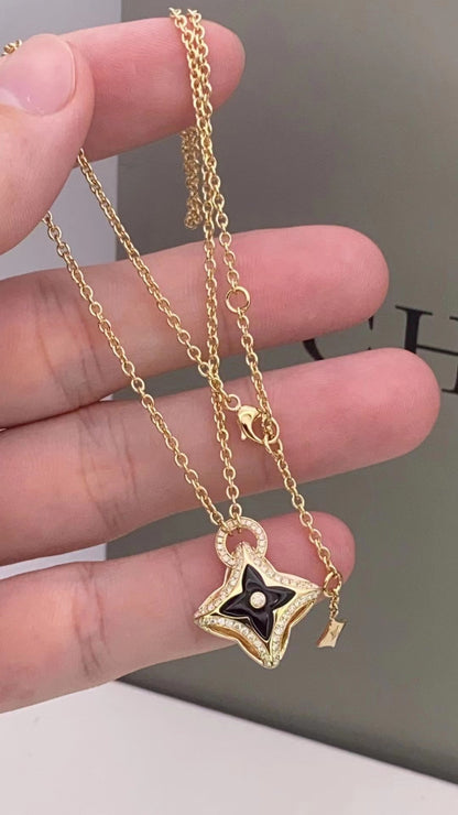 Lume Jewelry 「スターペンダント ピンクゴールド ダイヤモンドネックレス」