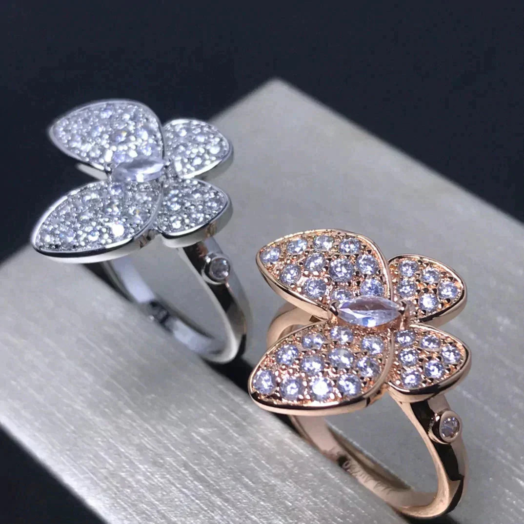 Lume Jewelry「バタフライ ピンクゴールドダイヤモンドリング」