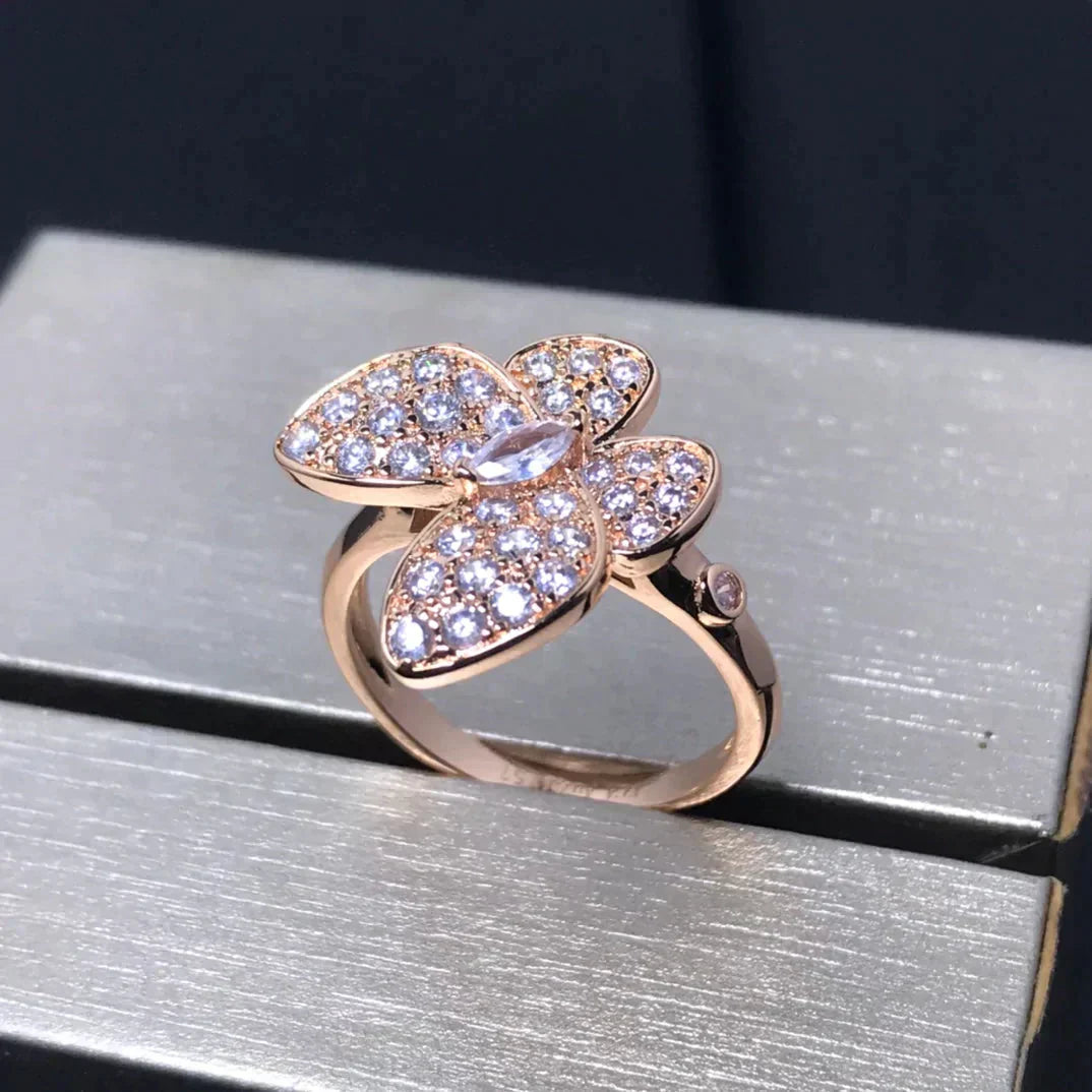 Lume Jewelry「バタフライ ピンクゴールドダイヤモンドリング」