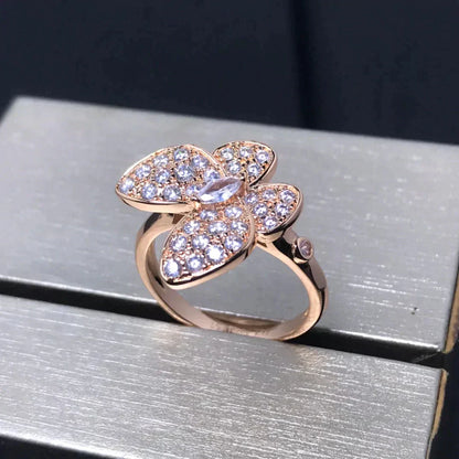 Lume Jewelry「バタフライ ピンクゴールドダイヤモンドリング」