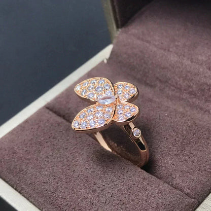 Lume Jewelry「バタフライ ピンクゴールドダイヤモンドリング」