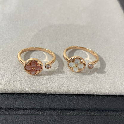 Lume Jewelry®サン 1 ダイヤモンド ピンクMOP リング