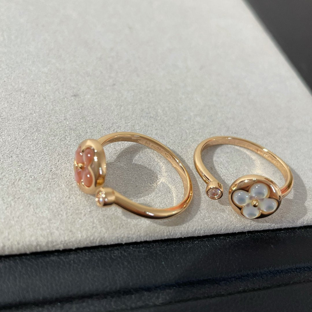 Lume Jewelry®サン 1 ダイヤモンド ピンクMOP リング