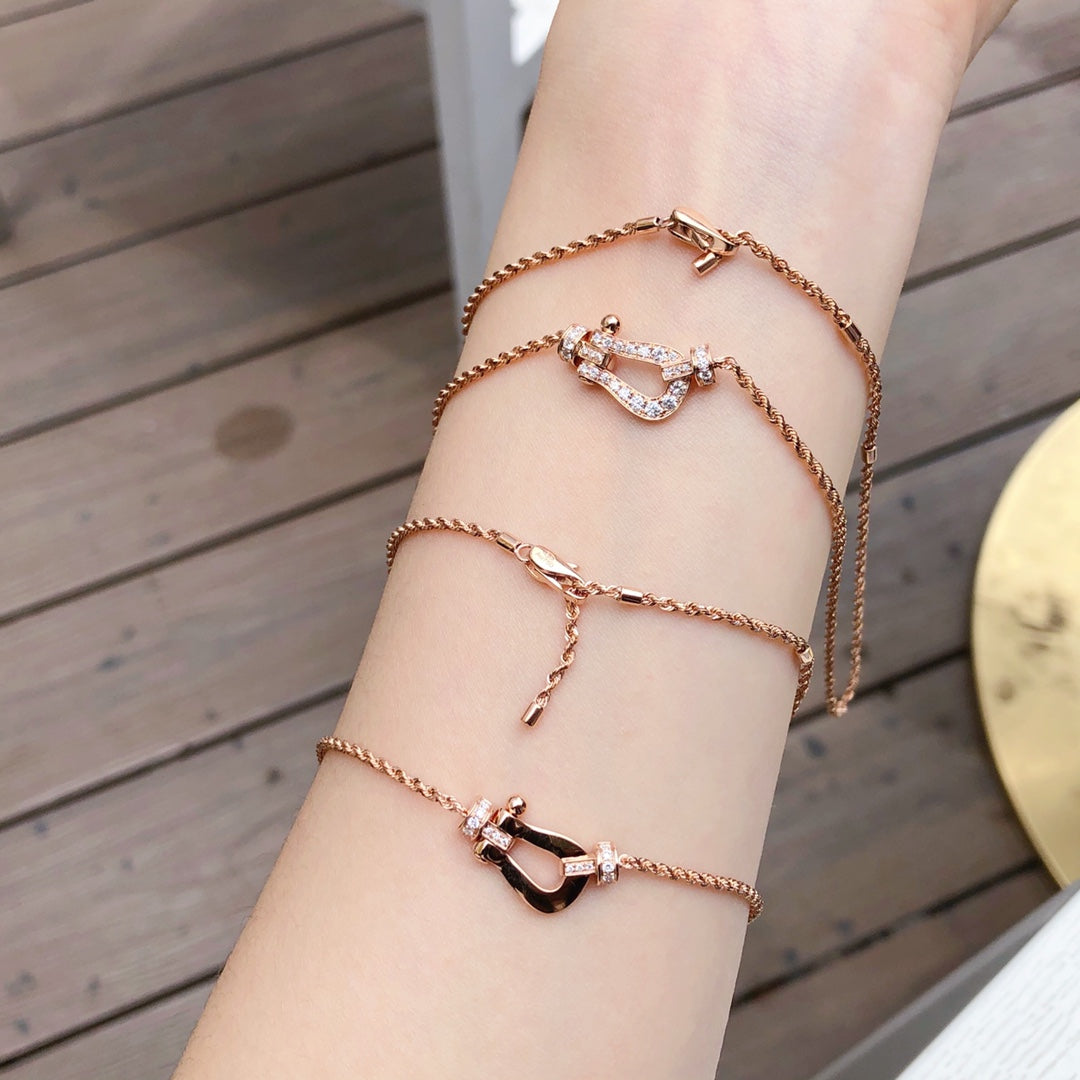 「Lume Jewelry」フォース10ピンクゴールドダイヤモンドネックレス