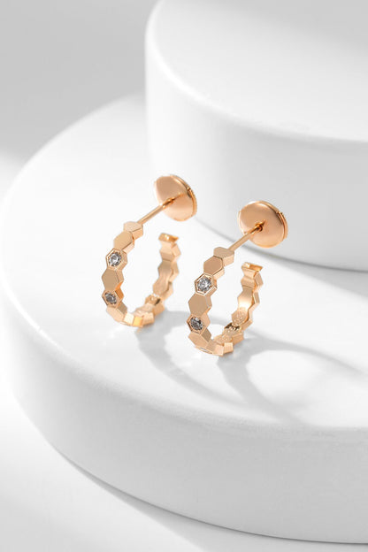 Lume Jewelry 『BEE LOVE ダイヤモンドフープピアス』