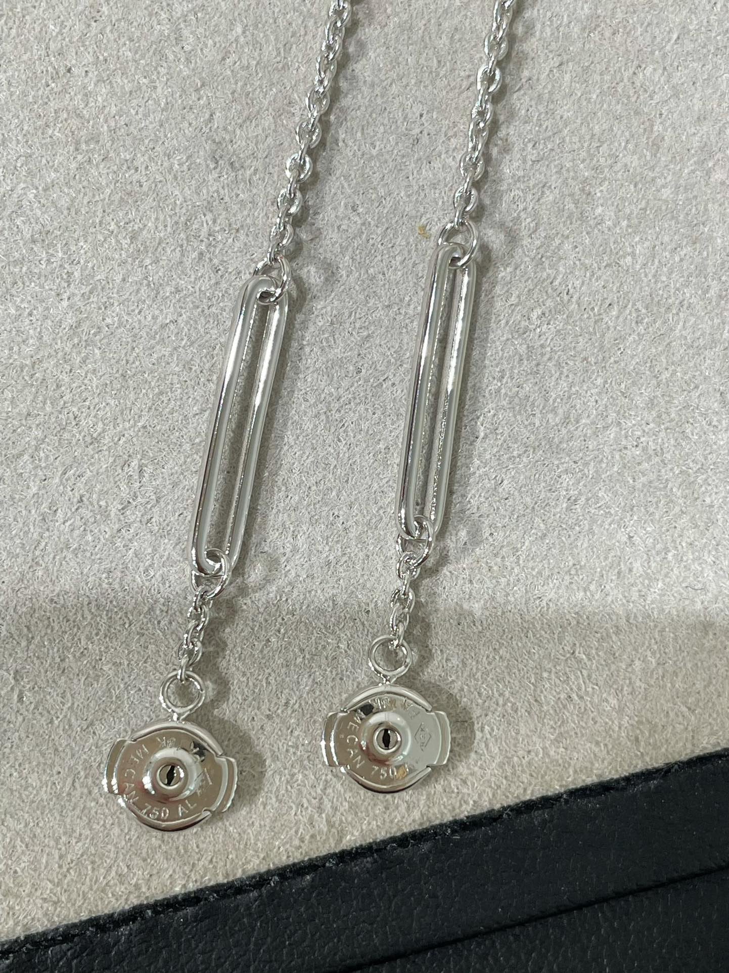 Lume Jewelry 「CHAINE CHAOS DIAMOND DROP EARRINGS」