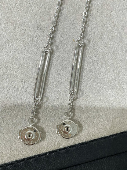 Lume Jewelry 「CHAINE CHAOS DIAMOND DROP EARRINGS」