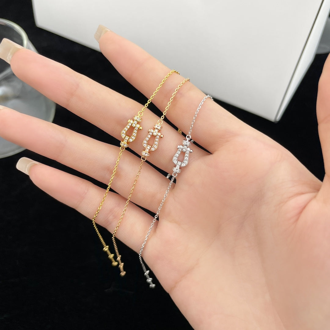 「リュム ジュエリー」フォース10 フルダイヤモンド バックル チェーンリンク ミニモデル