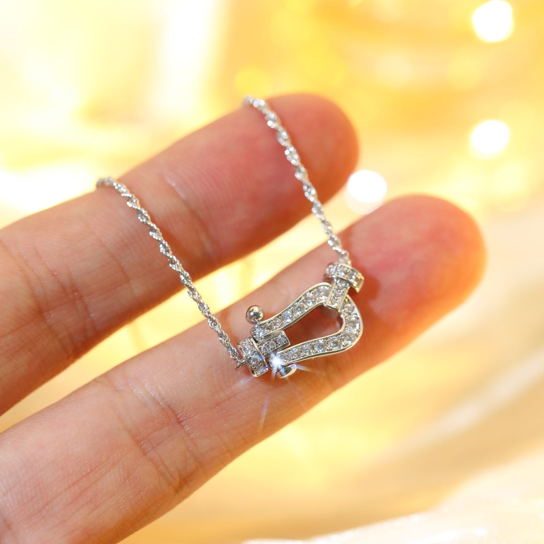 「ルミエールジュエリー」フォース10 ダイヤモンド シルバーネックレス ミニモデル