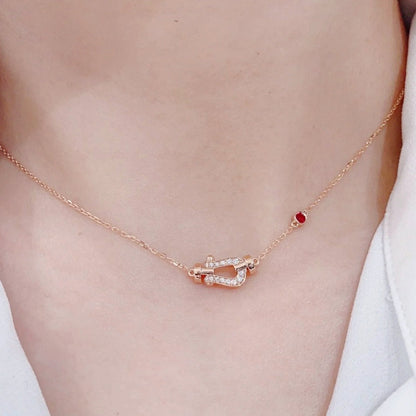 「Lume Jewelry」フォース10 ダイヤモンド ピンクゴールド ネックレス