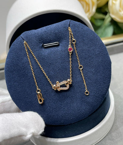 「Lume Jewelry」フォース10 ダイヤモンド ピンクゴールド ネックレス