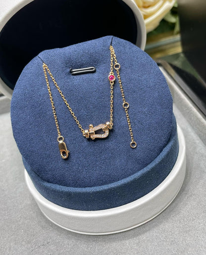 「Lume Jewelry」フォース10 ダイヤモンド ピンクゴールド ネックレス