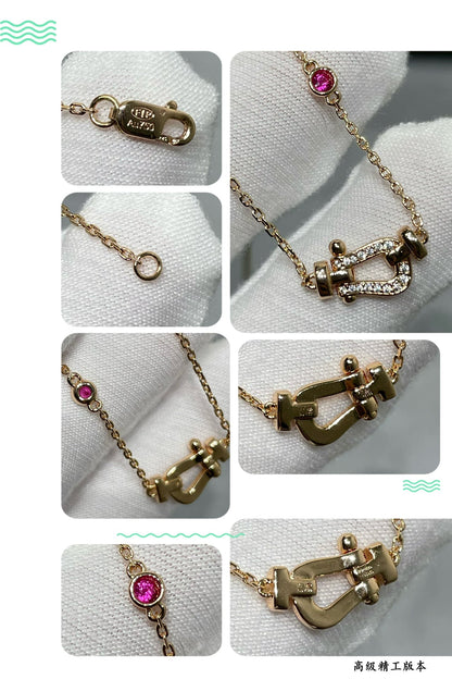 「Lume Jewelry」フォース10 ダイヤモンド ピンクゴールド ネックレス