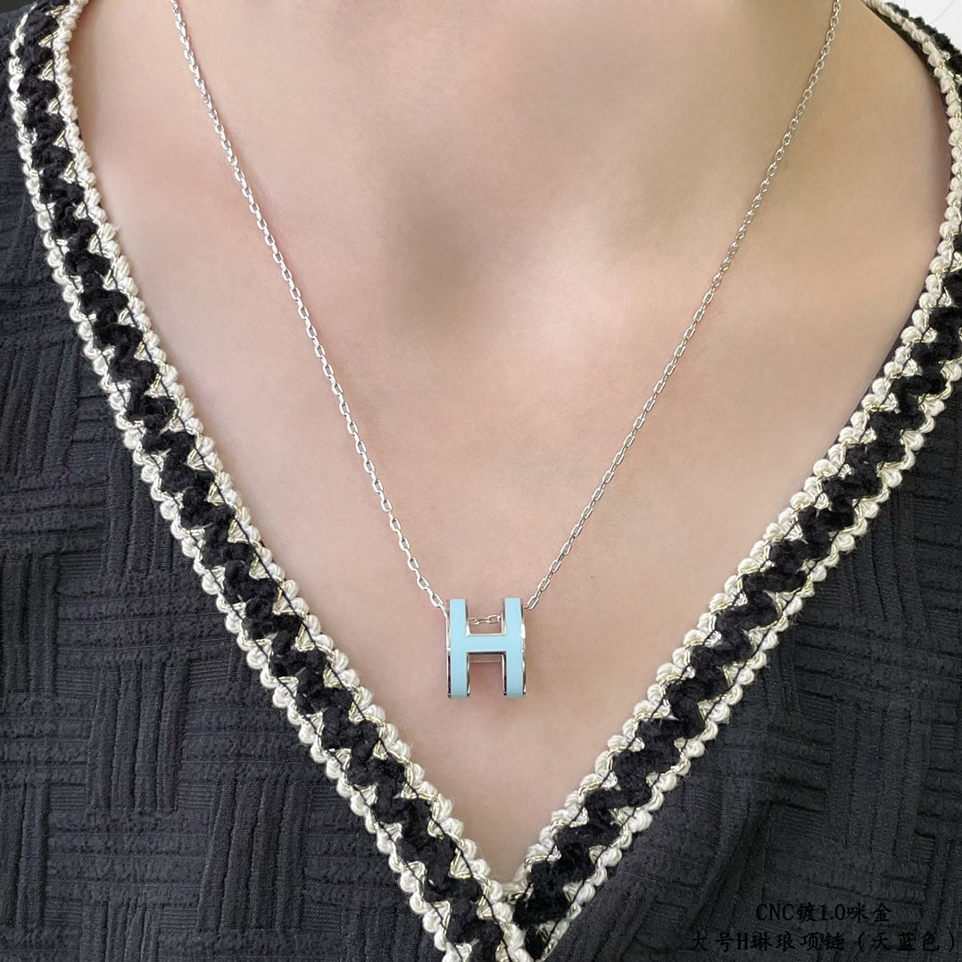 Lume Jewelry POP H スカイブルー ネックレス
