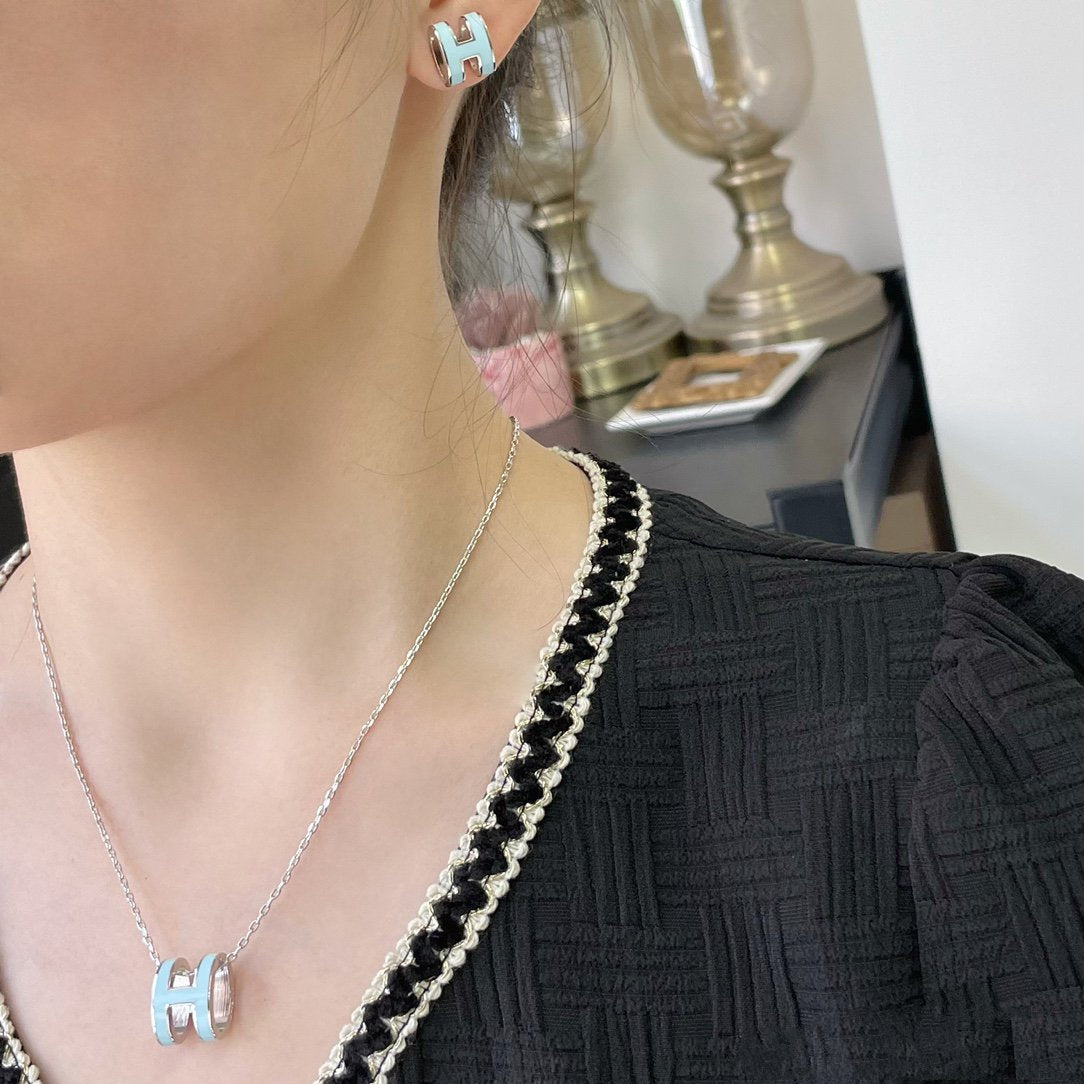 Lume Jewelry POP H スカイブルー ネックレス