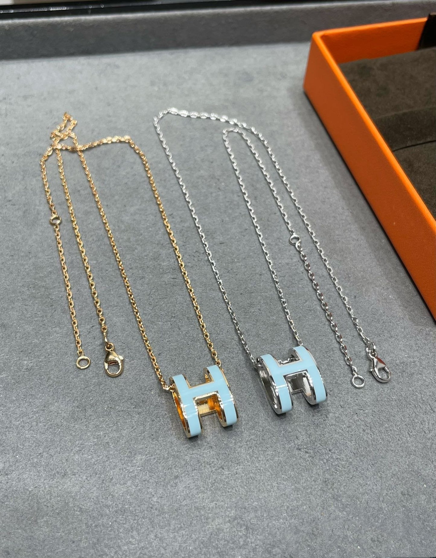 Lume Jewelry POP H スカイブルー ネックレス