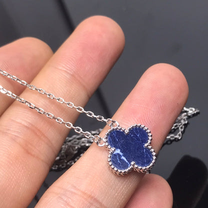Lume Jewelry クローバー ピーターサイト シルバー ロングネックレス
