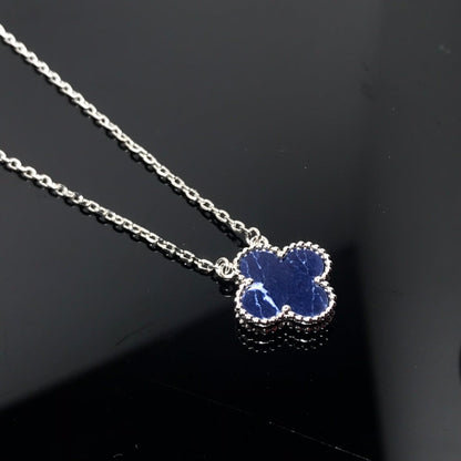 Lume Jewelry クローバー ピーターサイト シルバー ロングネックレス