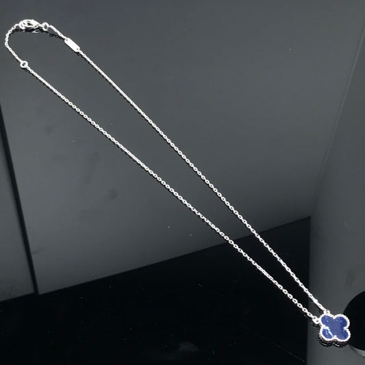 Lume Jewelry クローバー ピーターサイト シルバー ロングネックレス