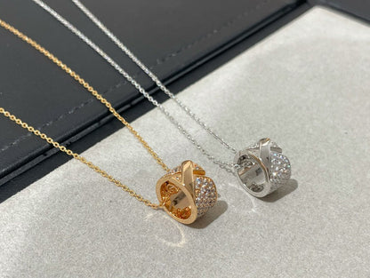 Lume Jewelry LIENS EVIDENCE ダイヤモンドパヴェネックレス