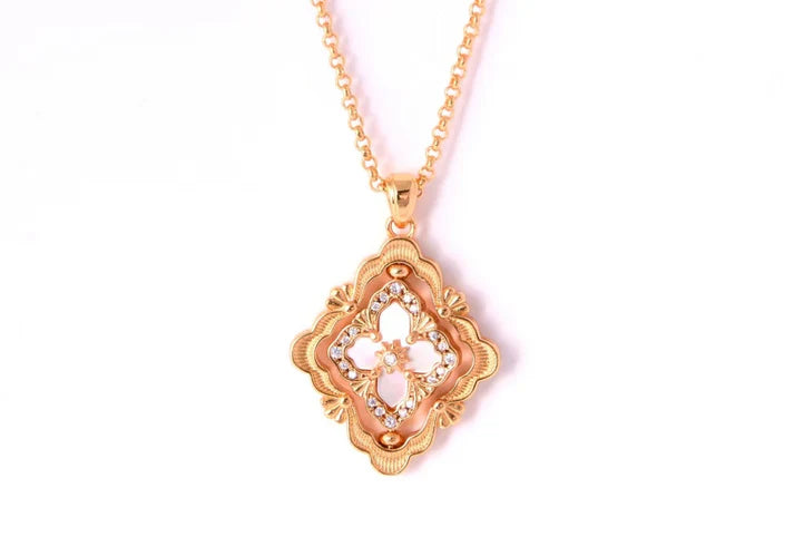 [Lume Jewelry] B.C.L ENAMEL ROTATING SINGLE-DIAMOND NECKLACE£¨Various colors£©