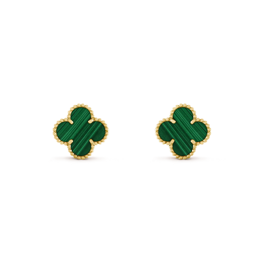 ¡®Lume Jewelry¡¯CLOVER MEDIUM 1 MOTIFS MALACHITE  EARRINGS
