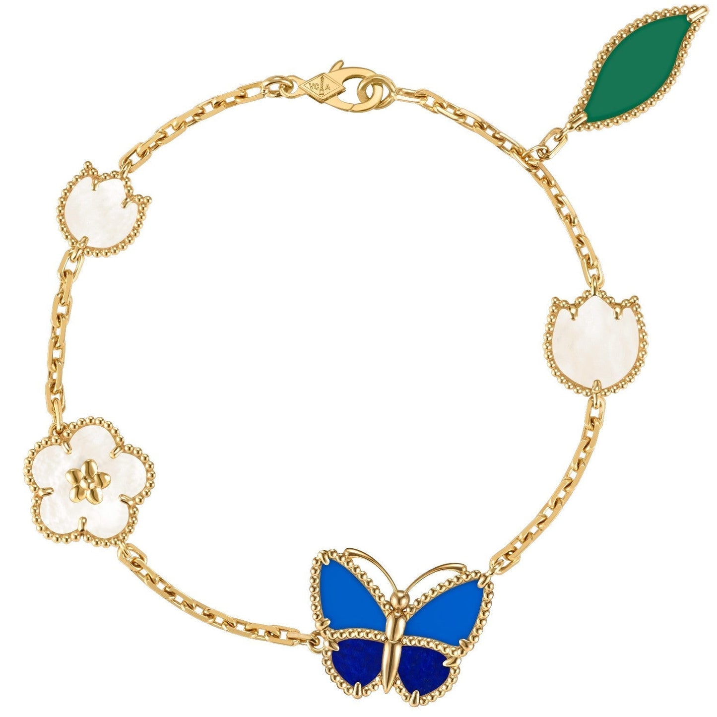 [Lume Jewelry]LUCKY SPRING BUTTERFLY 5 MOTIF BRACELET