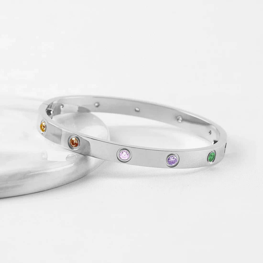 [Lume Jewelry]2026 NEW 6.1MM COLORED GEMSTONE BRACELET