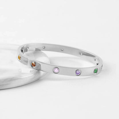 [Lume Jewelry]2026 NEW 6.1MM COLORED GEMSTONE BRACELET
