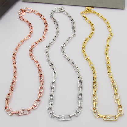 [Lume Jewelry]Move Link Pave Diamond Necklace