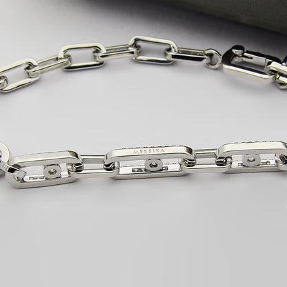 [Lume Jewelry]Move Link Pave Diamond Necklace