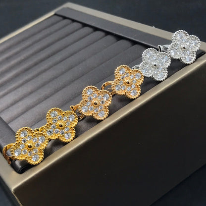 「Lume Jewelry」クローバー1モチーフダイヤモンドスタッドピアス シルバー