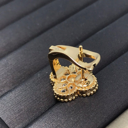 「Lume Jewelry」クローバー1モチーフダイヤモンドスタッドピアス シルバー