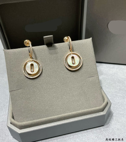 [Lume Jewelry]Lucky Move Mother‑of‑Pearl Earrings