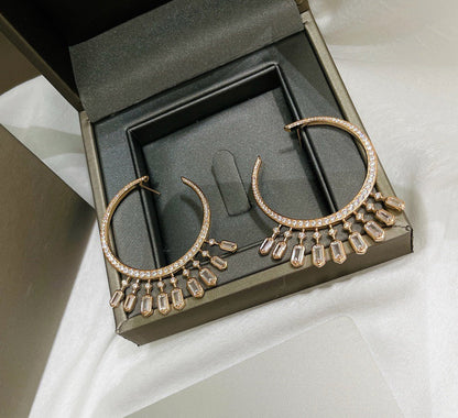 [Lume Jewelry] Kate Moss Tassel Hoop Earrings