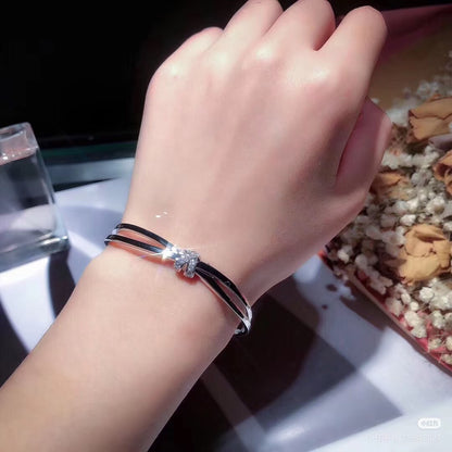 ¡®Lume Jewelry¡¯Liens Séduction Bracelet | Diamond Twisted Knot Bangle