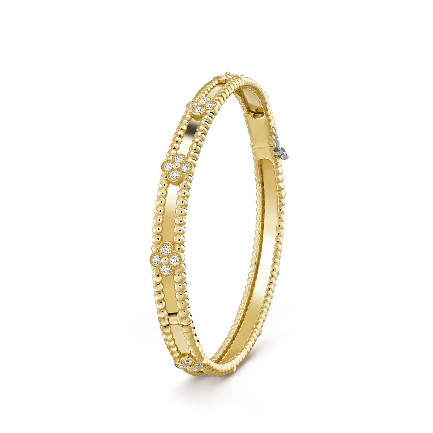 Lume Jewelry クローバーブレスレット 4mm ダイヤモンド