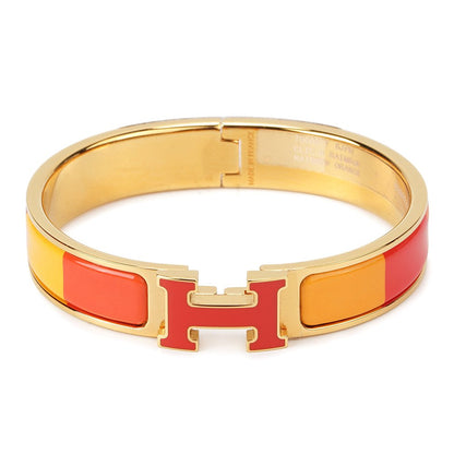「Lume Jewelry」H ブレスレット オレンジレインボーセラミック