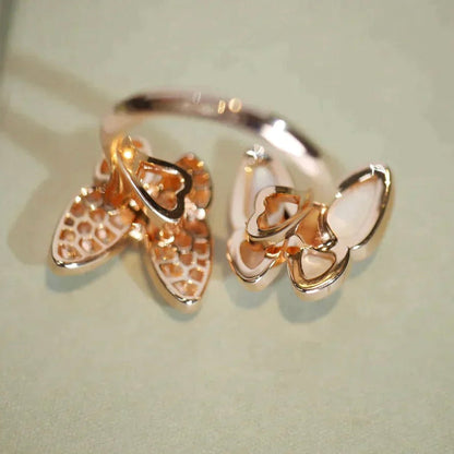 Lume Jewelry TWIN BUTTERFLY ダイヤモンド MOP リング