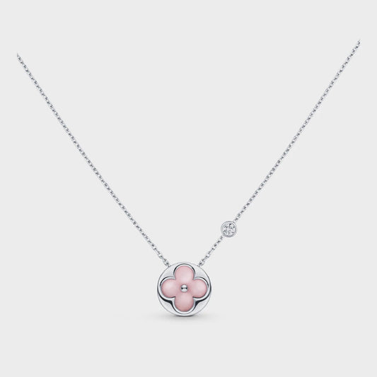 Lume Jewelry「太陽モチーフ ピンクマザーオブパール シルバーブレスレット」