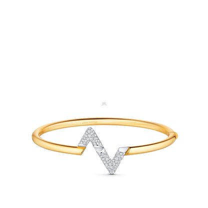 Lume Jewelry ヴォルテ アップサイド ダウン ゴールド ダイヤモンド ブレスレット