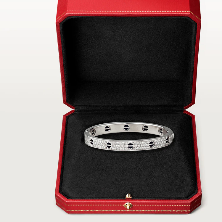 「Lume Jewelry」LOVEブレスレット 6.1MM ダイヤモンドパヴェセラミック