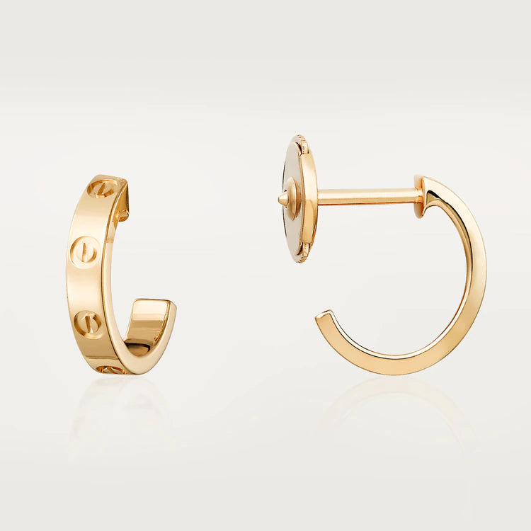 「Lume Jewelry」LOVE イヤリング 2.65MM ピンクゴールド