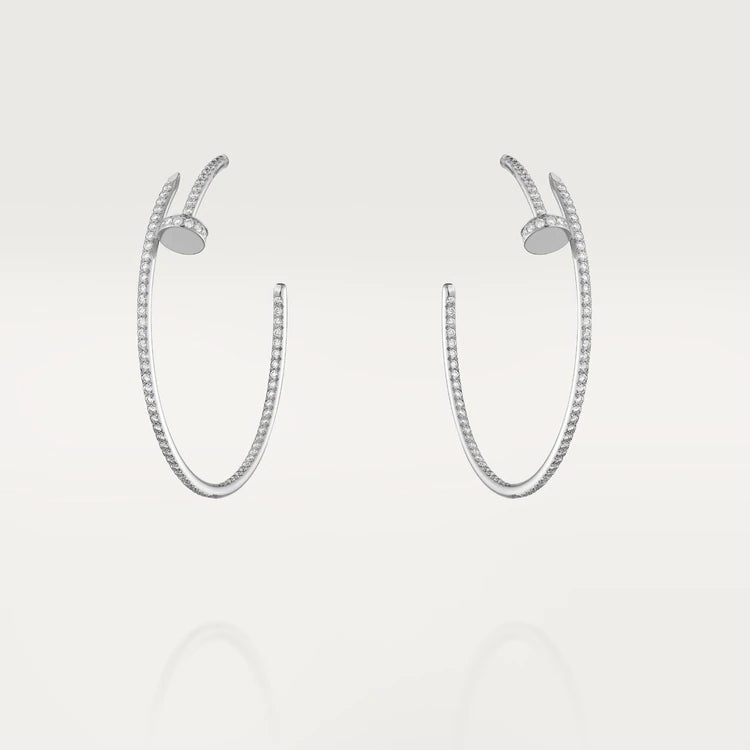 Lume Jewelry JUSTE EARRINGS FULL DIAMONDS 1.8MM