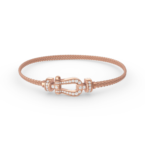 Lume Jewelry「フォース スモール ホースシュー ダイヤモンド チェーン ロープ ブレスレット」
