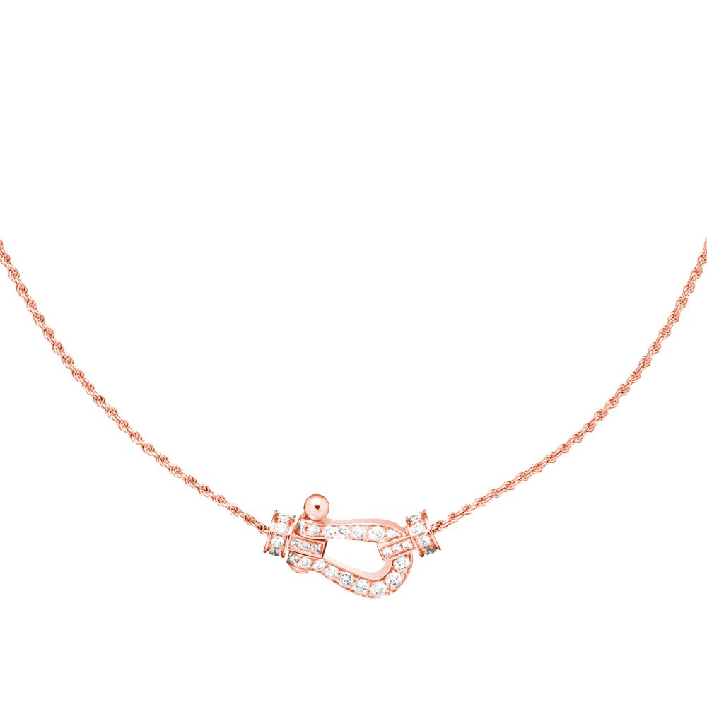 「Lume Jewelry」フォース10ピンクゴールドダイヤモンドネックレス